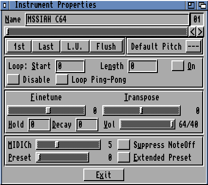 Instrument Properties